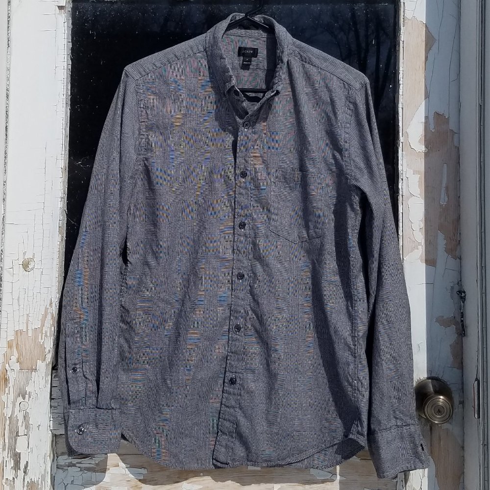 J. Crew Mini Houndstooth Slim Fit Button-Down Shirt - Picture 12 of 14